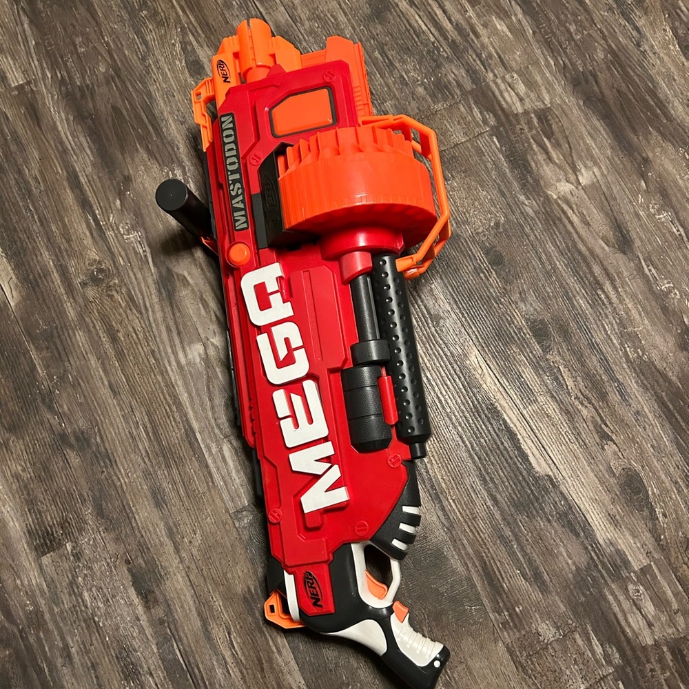 Nerf Mega Mastodon Blaster - Red and Orange